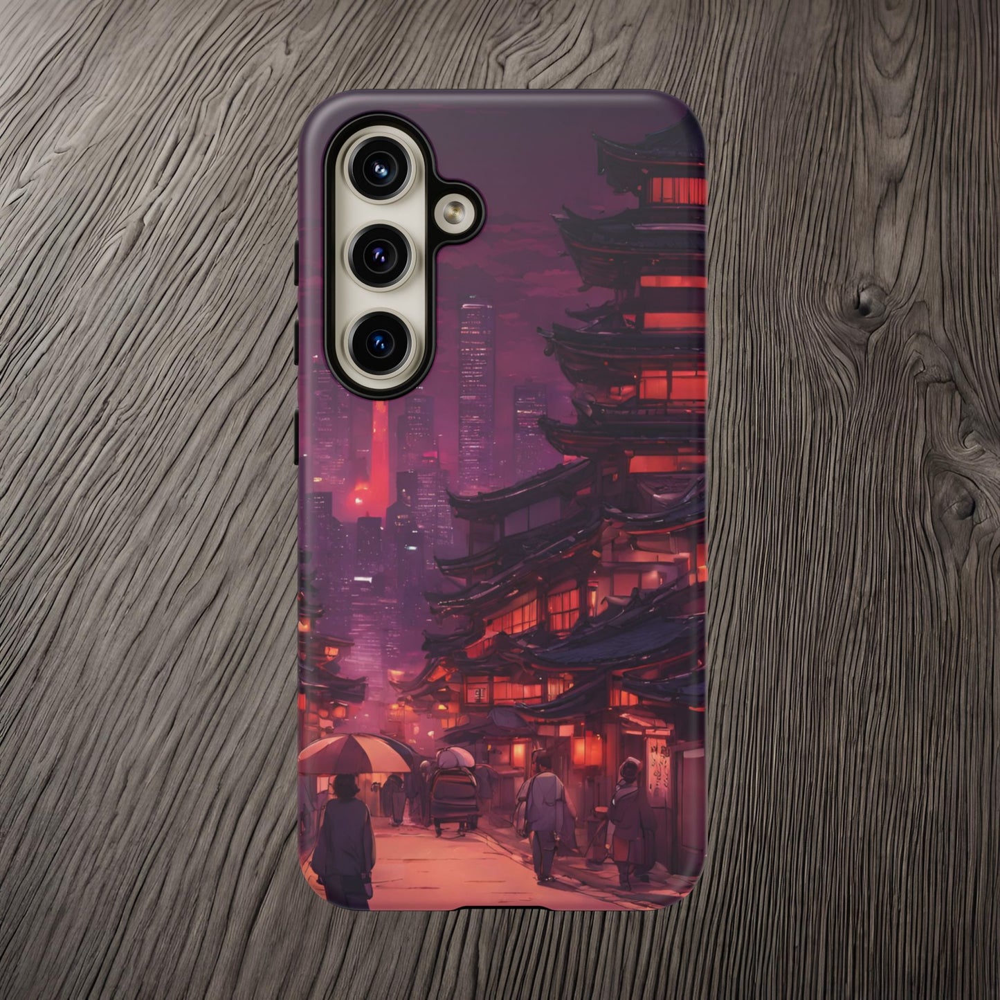 Traditional Japanese Village Countryside-Dual Layer Ultra Tough Phone Case Samsung Galaxy S24 Matte Printify by The Night Shift Automotive Apparel