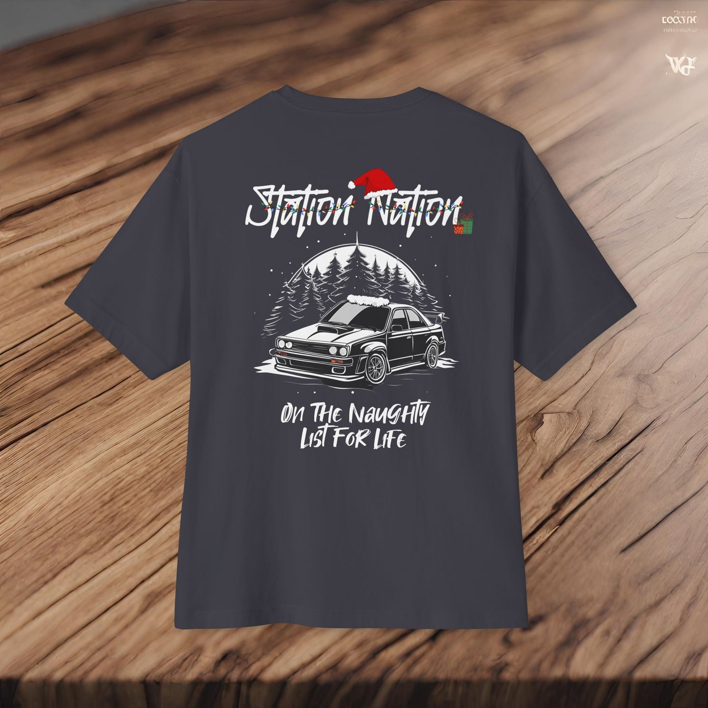 🎄 Christmas Limited Edition Station Nation-Premium, Ultra Soft Unisex Oversized Boxy Tee Printify by The Night Shift Automotive Apparel