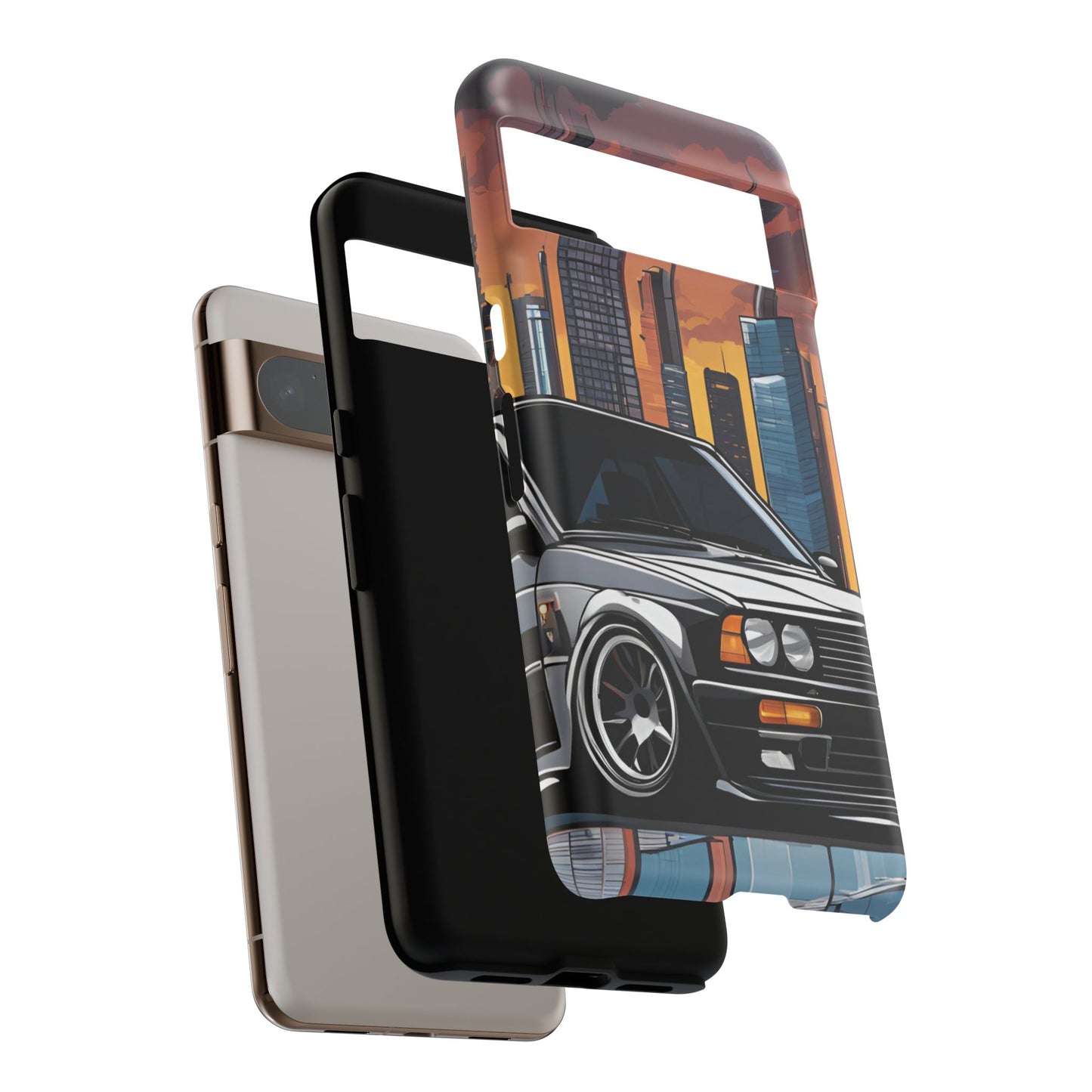BMW E30 M3-Dual Layer Ultra Tough Phone Case Printify by The Night Shift Automotive Apparel