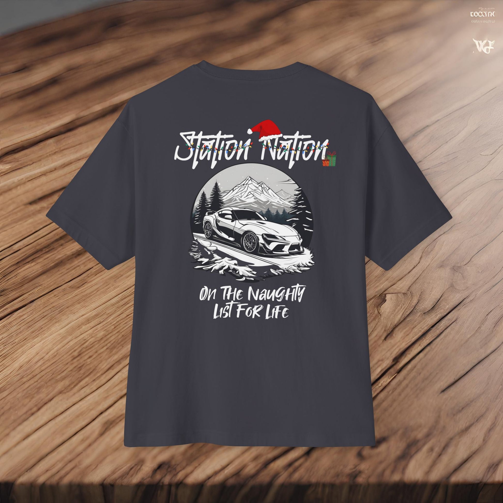 🎄 Christmas Limited Edition Station Nation-Premium, Ultra Soft Unisex Oversized Boxy Tee Printify by The Night Shift Automotive Apparel