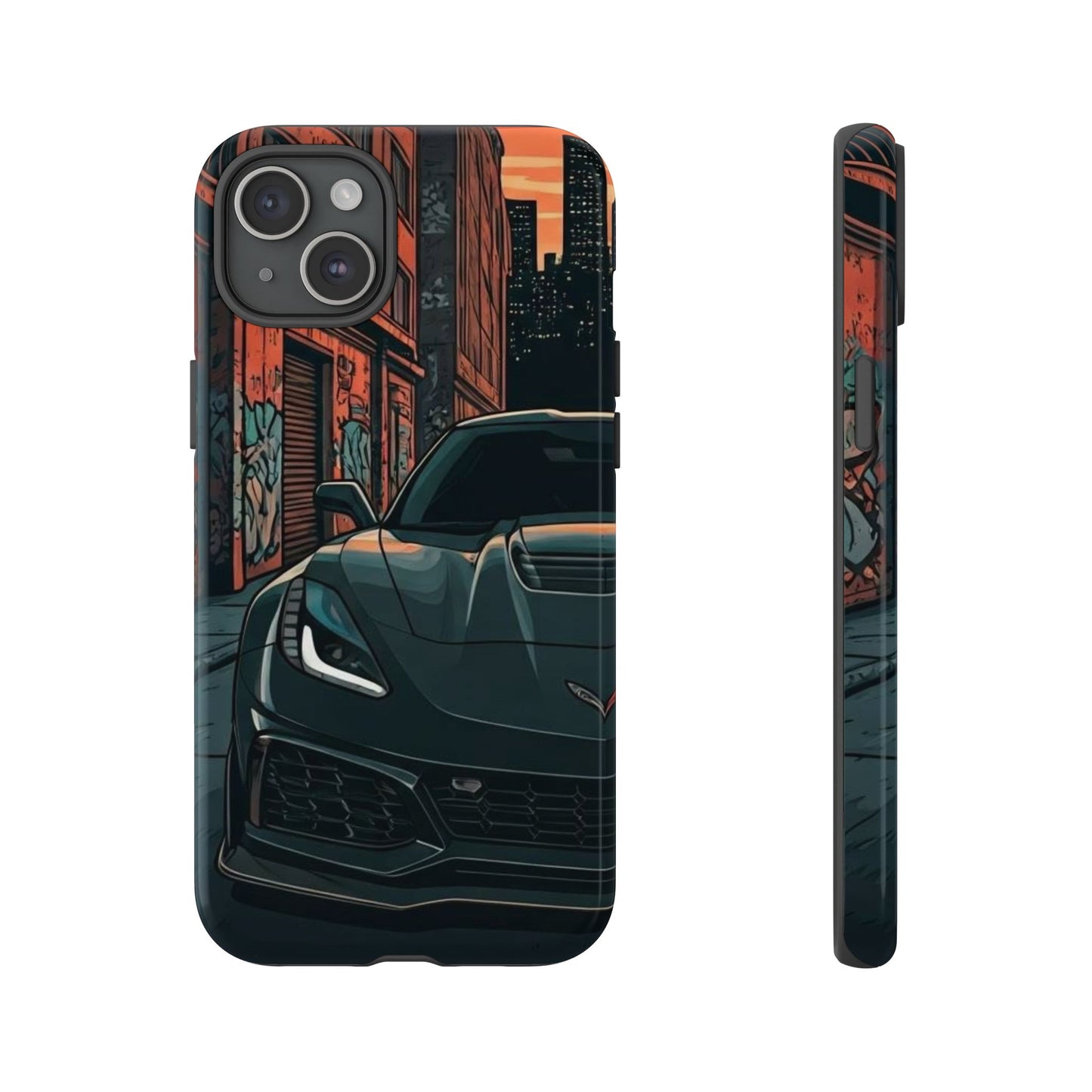 Chevy Corvette C7 Street Life-Dual Layer Ultra Tough Phone Case Printify by The Night Shift Automotive Apparel