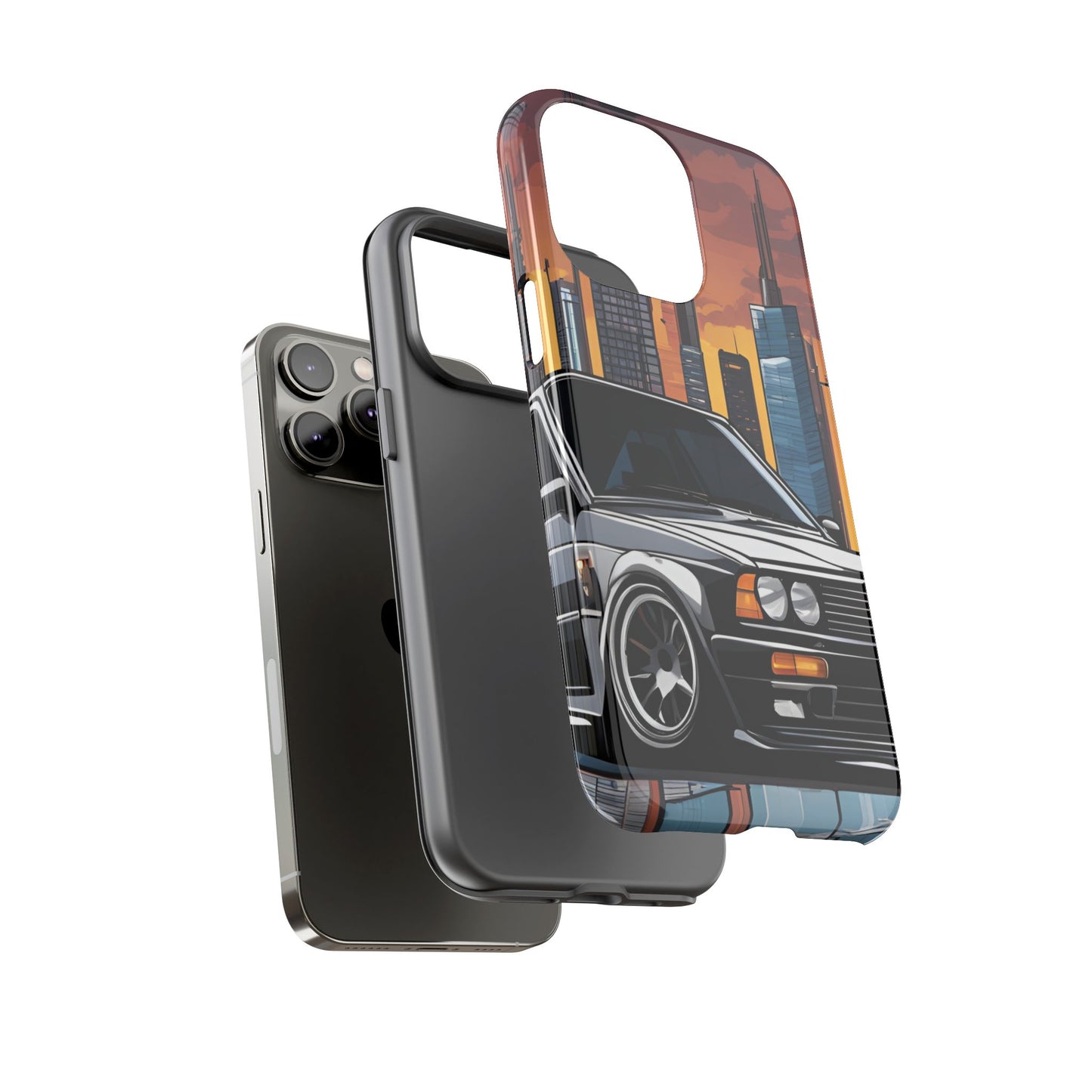 BMW E30 M3-Dual Layer Ultra Tough Phone Case Printify by The Night Shift Automotive Apparel