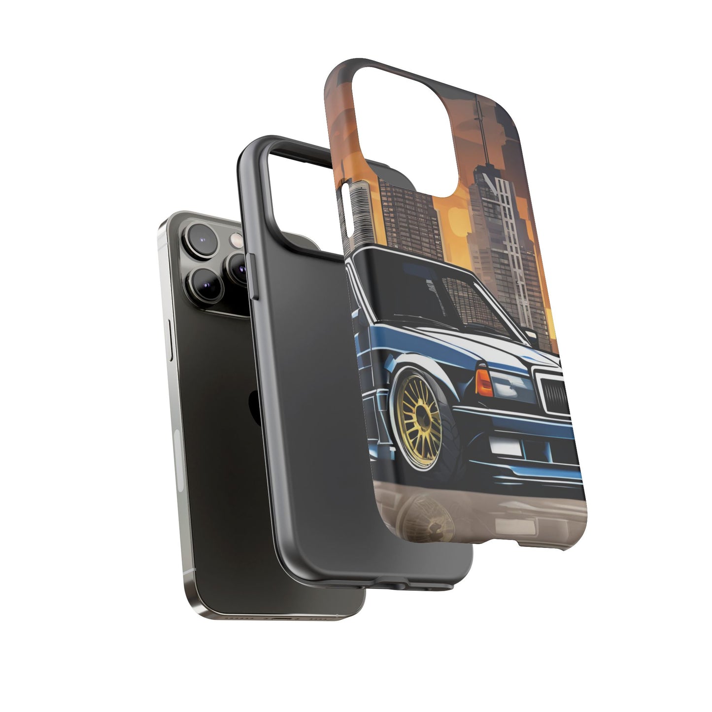 Mercedes Benz 190e Evo-Dual Layer Ultra Tough Phone Case Printify by The Night Shift Automotive Apparel