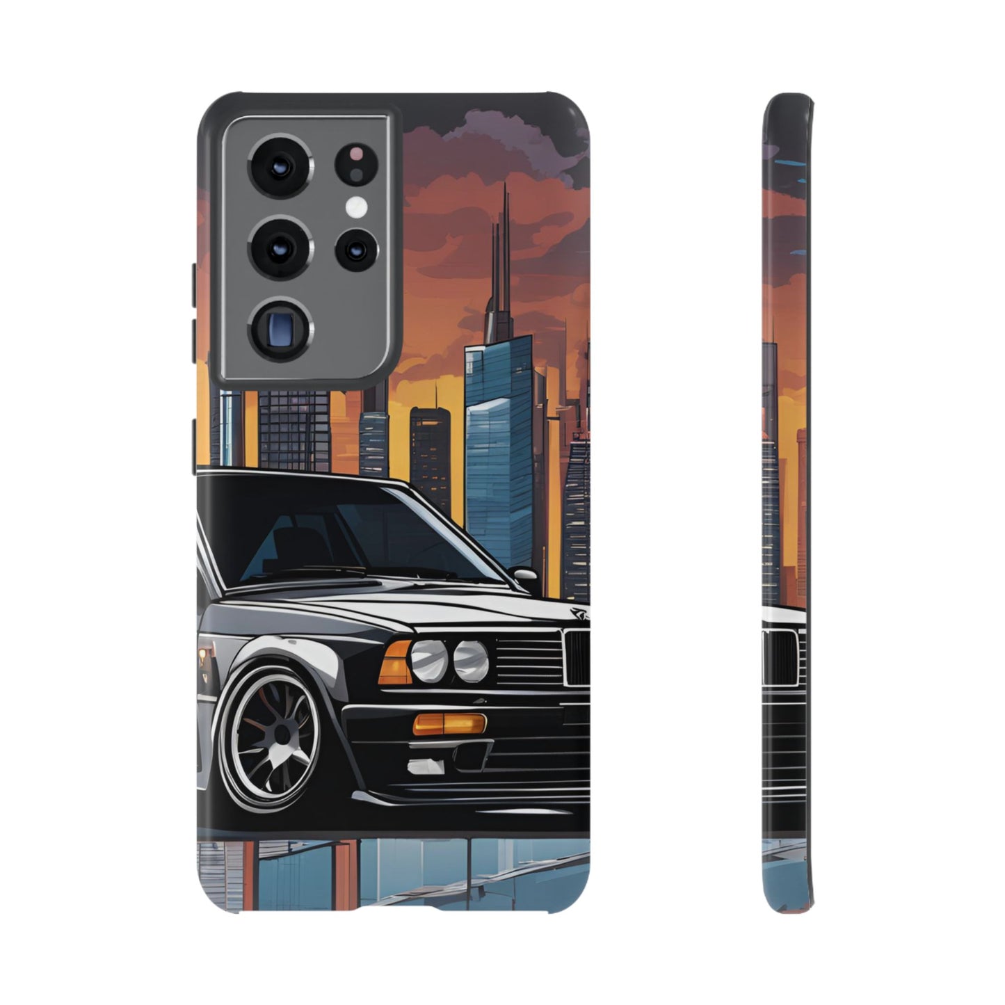 BMW E30 M3-Dual Layer Ultra Tough Phone Case Samsung Galaxy S21 Ultra Glossy Printify by The Night Shift Automotive Apparel