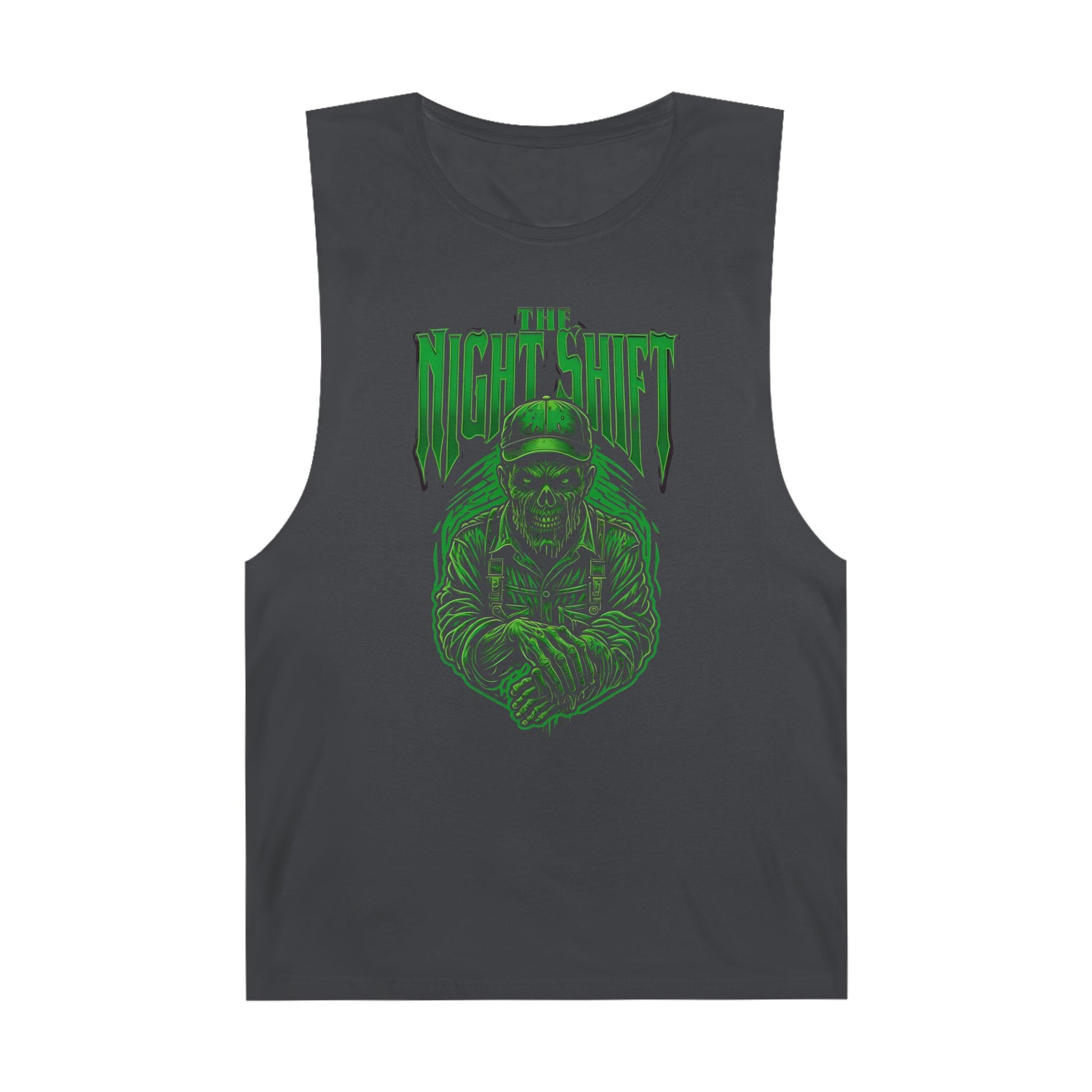 The Night Shift Zombie - Premium Unisex Barnard Tank Top Coal Printify by The Night Shift Automotive Apparel