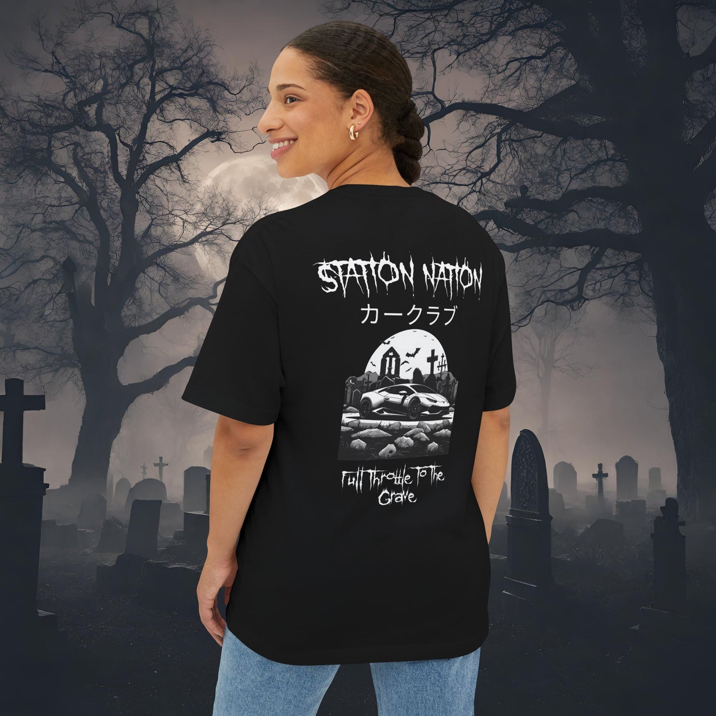 👻 HALLOWEEN LIMITED EDITION Lamborghini Huracan-Premium, Ultra Soft Oversized Boxy Tee