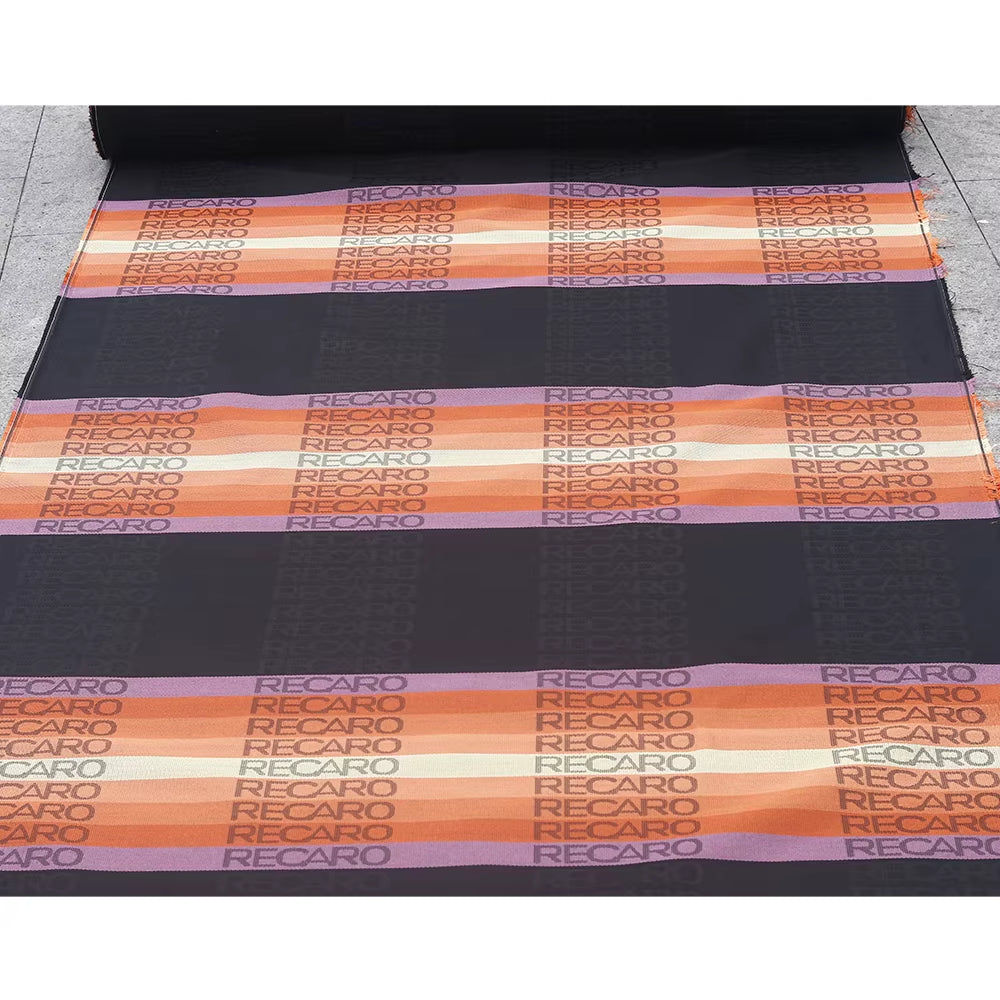 1Pcs JDM Style High Quality Hyper Bride Recaro Seats Fabric Racing Car Seat Cover Headliner Door Panel Cloth 100CM X160Cm Recaro Orange The Night Shift Performance Street Gear by The Night Shift Automotive Apparel