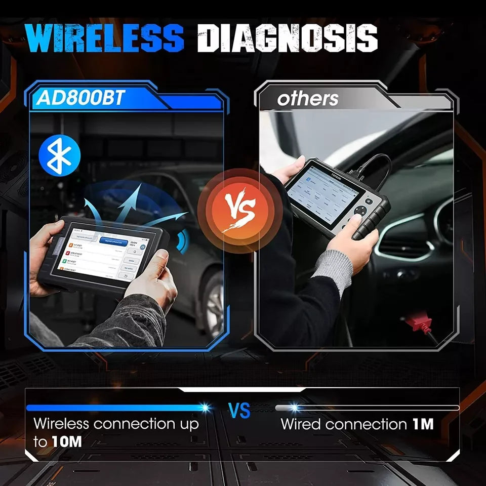 TOPDON Artidiag800 BT 2 Bluetooth OBD2 Scanner Diagnostic Tool Key Programmer IMMO Code Reader The Night Shift Performance Street Gear by The Night Shift Automotive Apparel