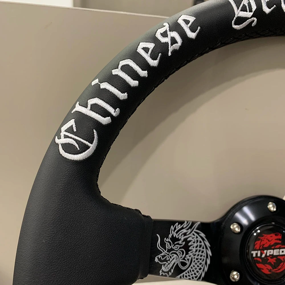 Tiypeor Year Of The Dragon 350mm Steering Wheel 1 of 100 The Night Shift Performance Street Gear by The Night Shift Automotive Apparel
