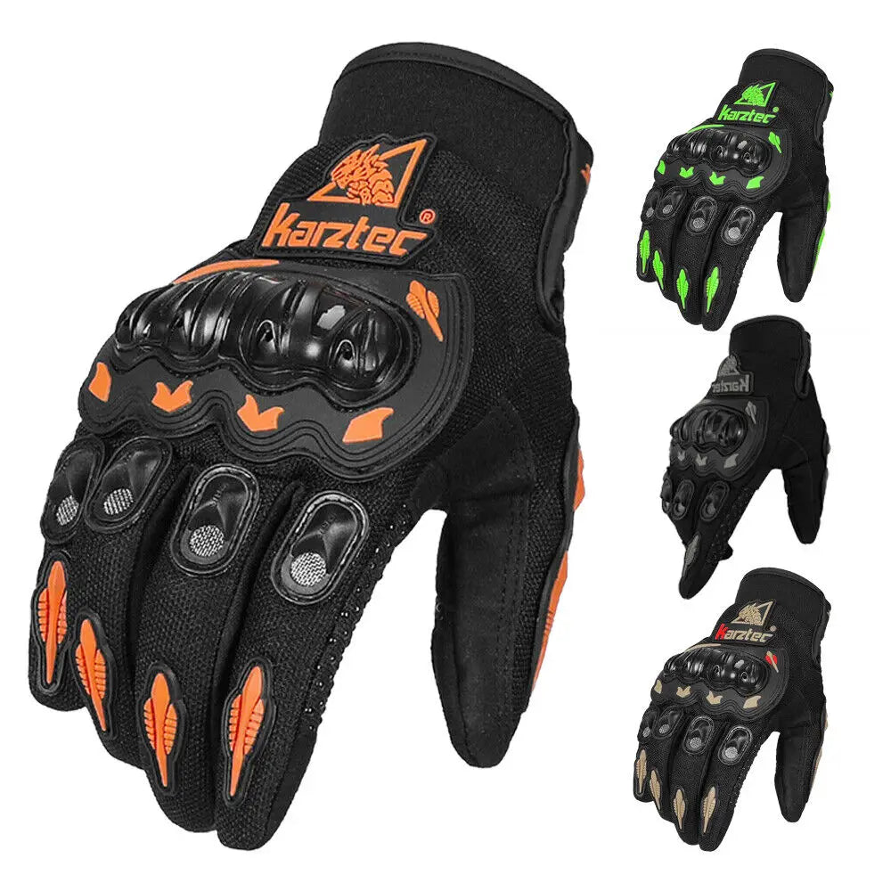 Karztec Racing/Motorcycle Riding Gloves Full-Finger Touch Screen Compatible