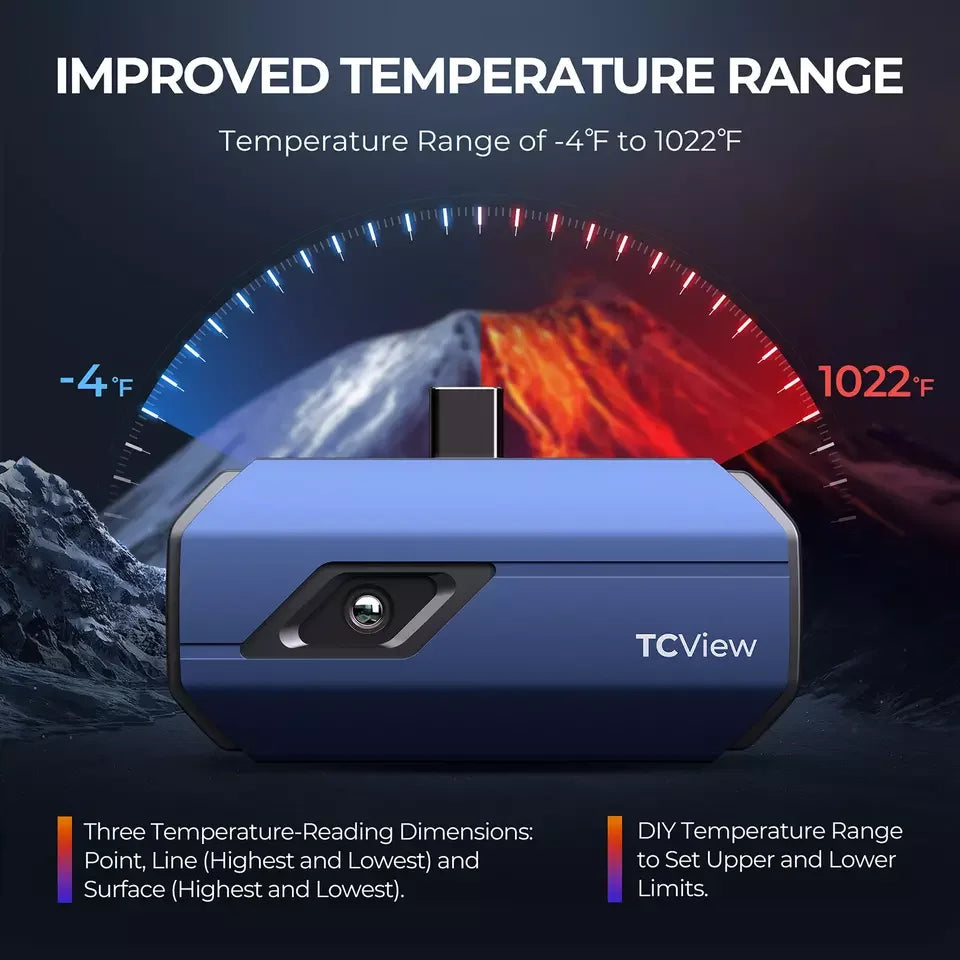 TOPDON TC001 Smartphone Infrared Thermal Imaging Camera Topdon by The Night Shift Automotive Apparel