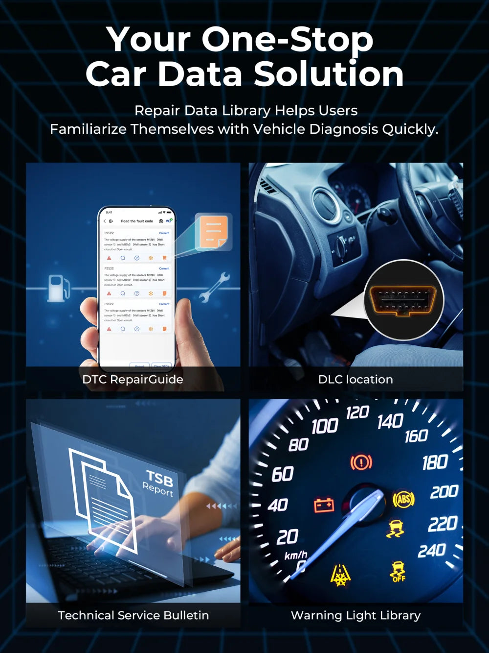 TOPDON Topscan Lite Smart Diagnostic Scan Tool-Bluetooth Phone OBD2 Code Reader Topdon by The Night Shift Automotive Apparel