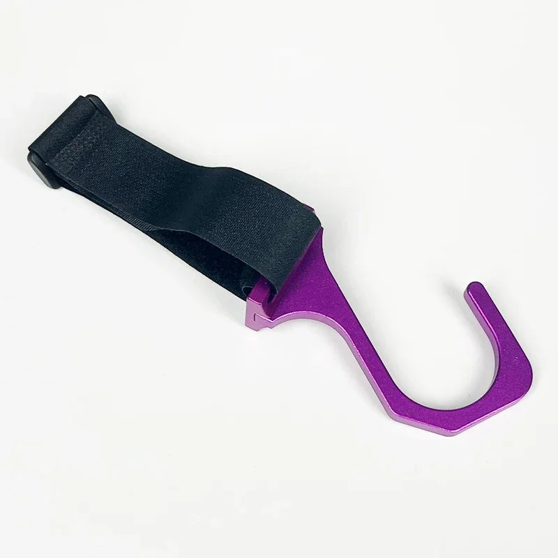 Aluminum Steering Wheel Hook with Adjustable Nylon Strap Purple The Night Shift Performance Street Gear by The Night Shift Automotive Apparel
