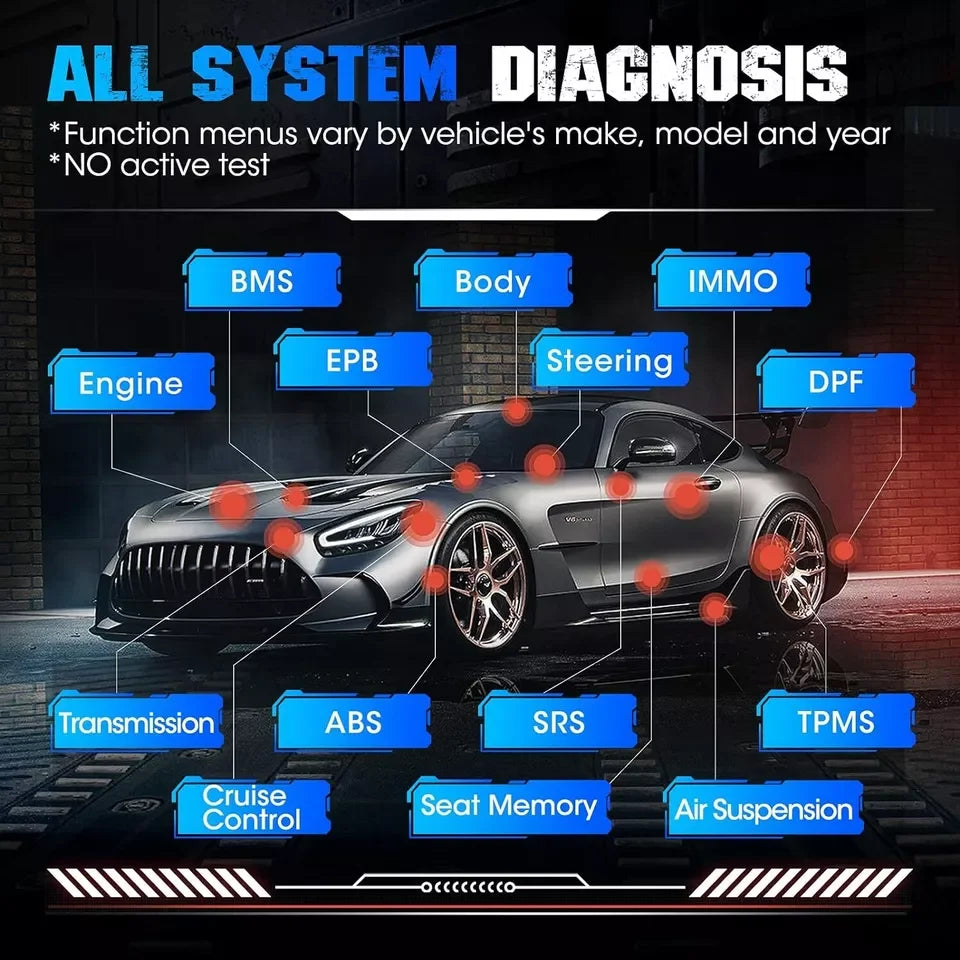 TOPDON Artidiag800 BT 2 Bluetooth OBD2 Scanner Diagnostic Tool Key Programmer IMMO Code Reader The Night Shift Performance Street Gear by The Night Shift Automotive Apparel