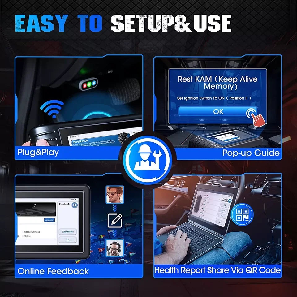 TOPDON Artidiag800 BT 2 Bluetooth OBD2 Scanner Diagnostic Tool Key Programmer IMMO Code Reader The Night Shift Performance Street Gear by The Night Shift Automotive Apparel