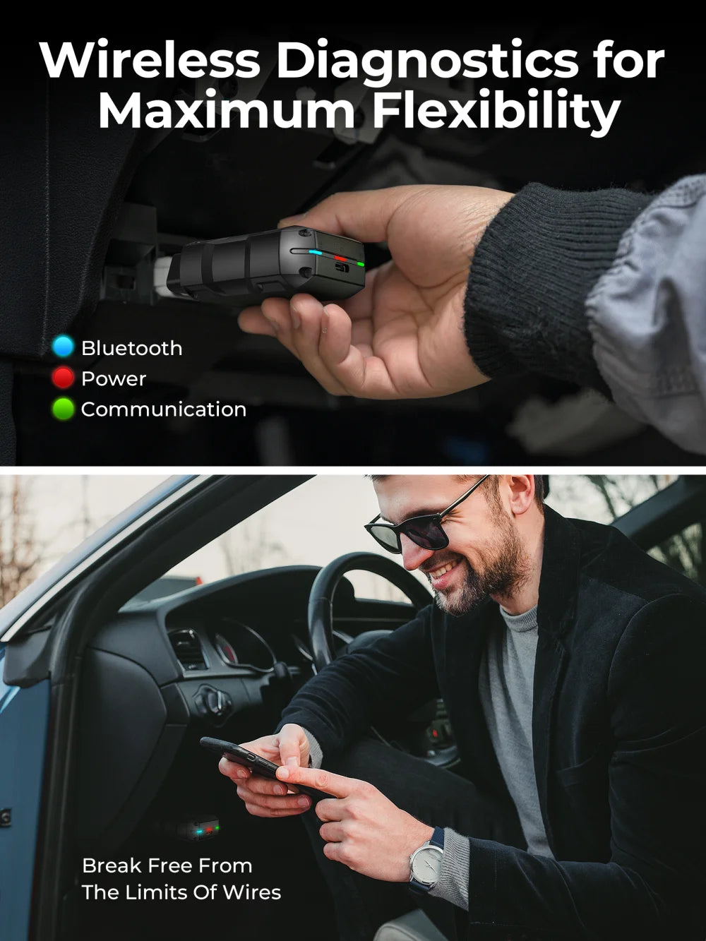 TOPDON Topscan Lite Smart Diagnostic Scan Tool-Bluetooth Phone OBD2 Code Reader Topdon by The Night Shift Automotive Apparel