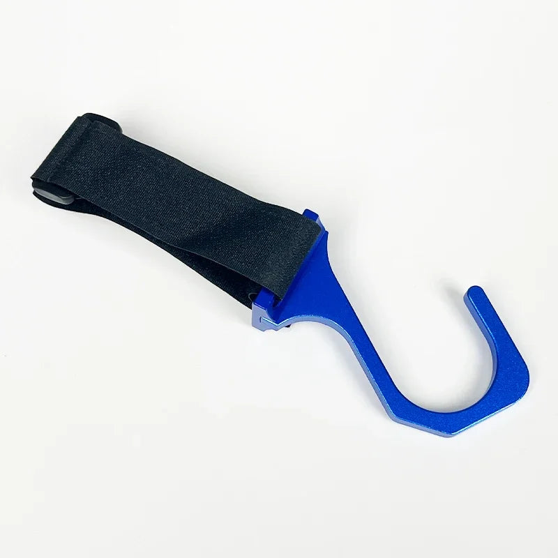 Aluminum Steering Wheel Hook with Adjustable Nylon Strap Blue The Night Shift Performance Street Gear by The Night Shift Automotive Apparel