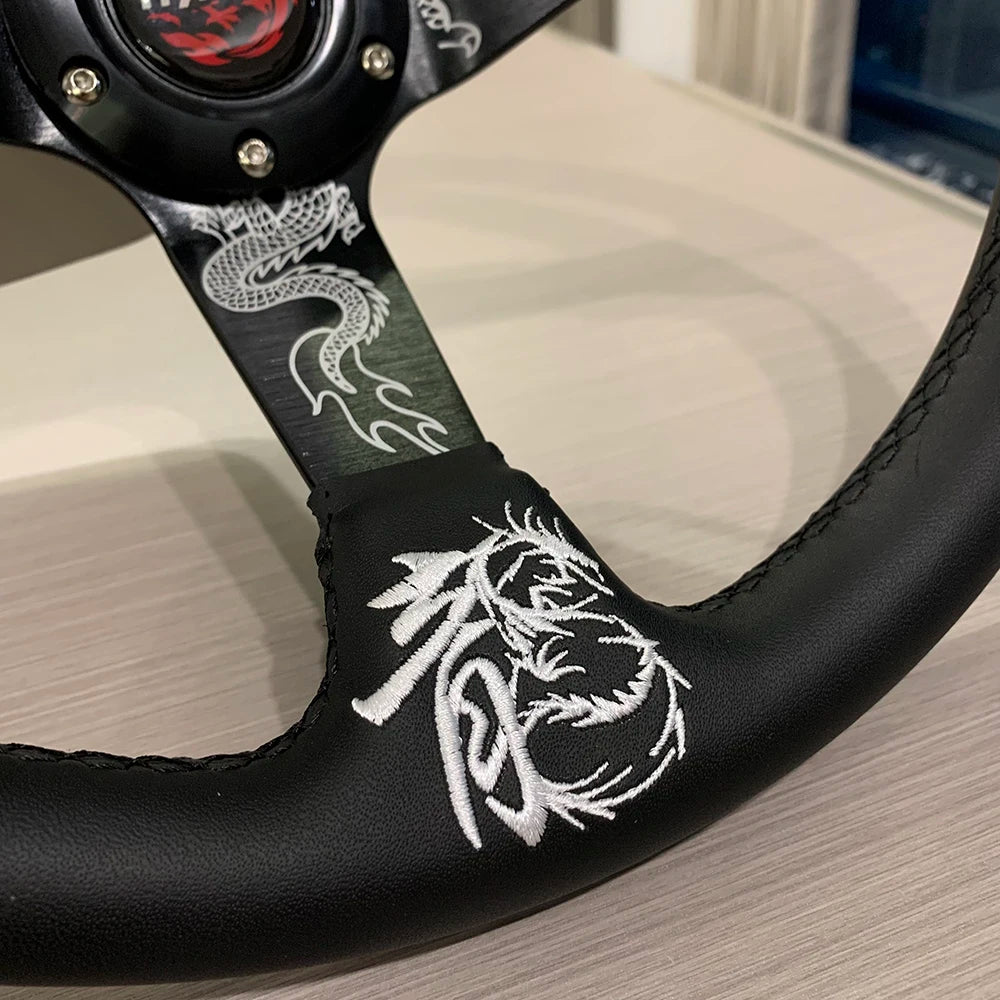 Tiypeor Year Of The Dragon 350mm Steering Wheel 1 of 100 The Night Shift Performance Street Gear by The Night Shift Automotive Apparel