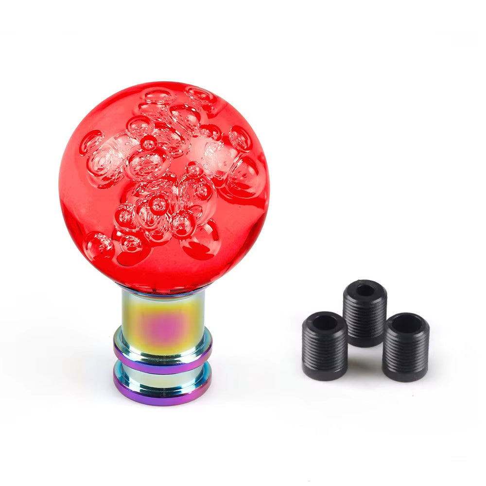 Acrylic Shift Knob Crystal Transparent Red The Night Shift Performance Street Gear by The Night Shift Automotive Apparel