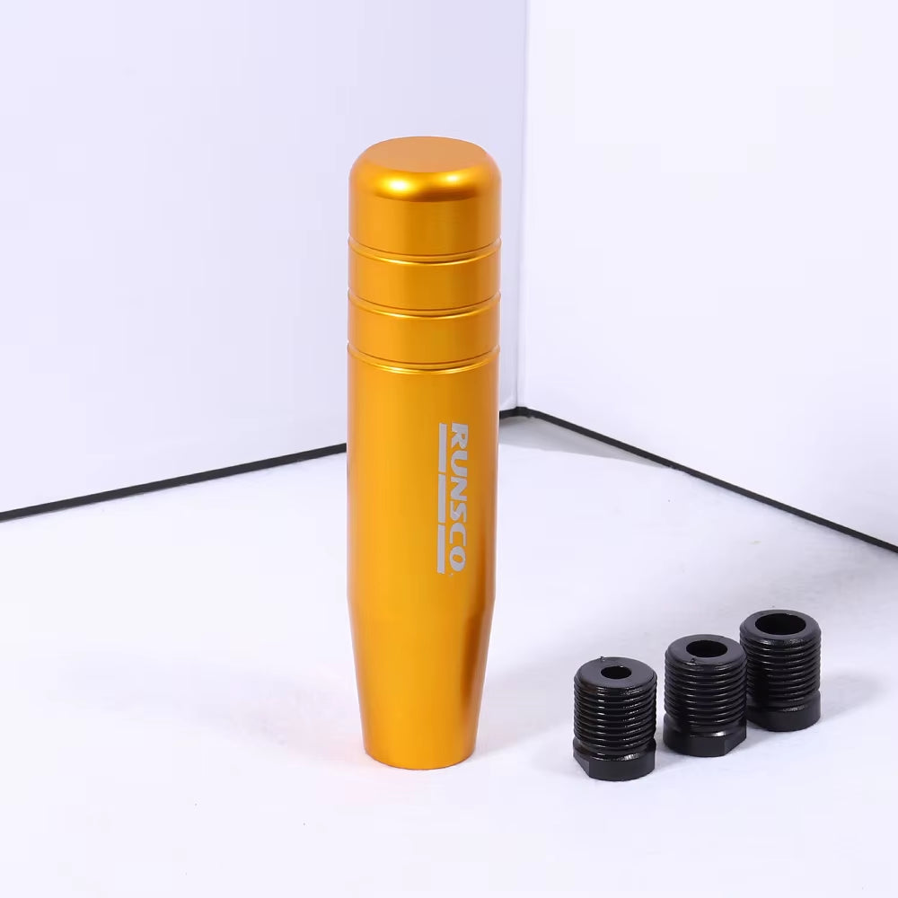 Runsco Anodized Aluminum Shift Knob Gold The Night Shift Performance Street Gear by The Night Shift Automotive Apparel