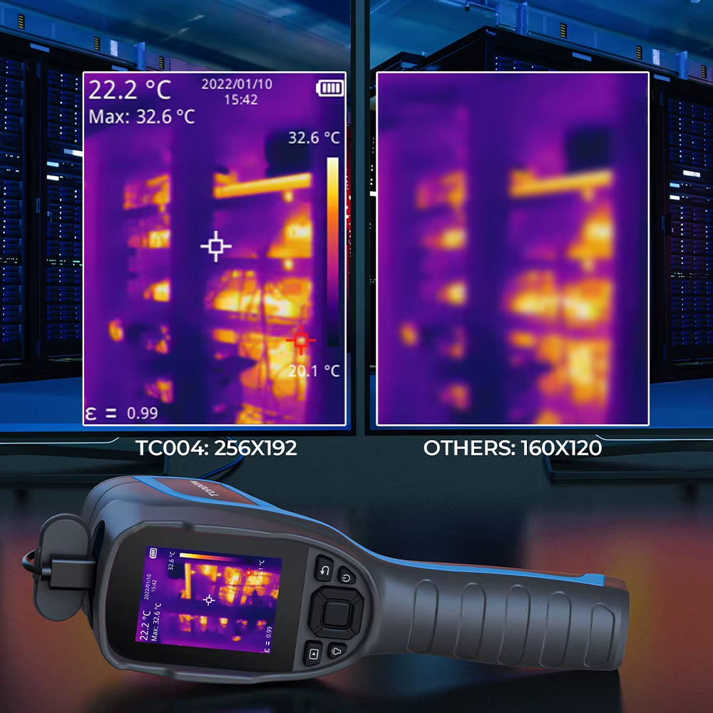 TOPDON TC004 Handheld Infrared Thermal Imaging Camera With Integrated PC Image Analysis-High Resolution Accuracy 256x192 Topdon by The Night Shift Automotive Apparel