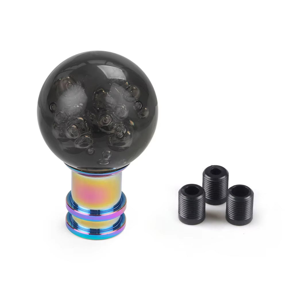 Acrylic Shift Knob Crystal Transparent Black The Night Shift Performance Street Gear by The Night Shift Automotive Apparel