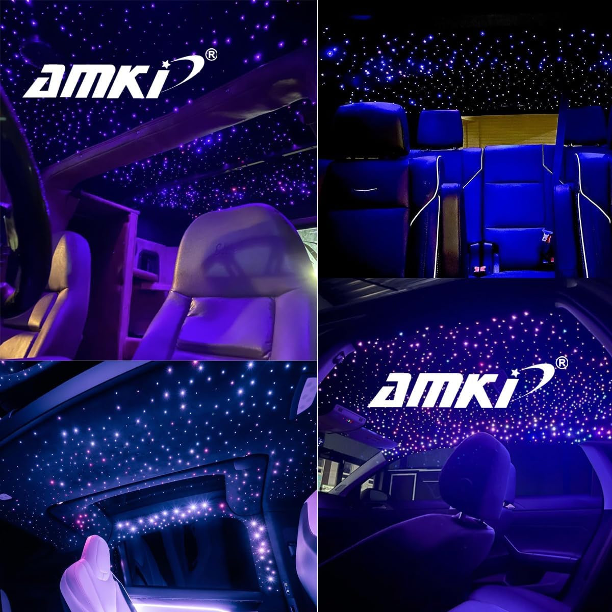 Starlight Headliner Kit-10W Fiber Optic With Meteor Effect, Music, App, Remote Control For Home And Car The Night Shift Performance Street Gear by The Night Shift Automotive Apparel