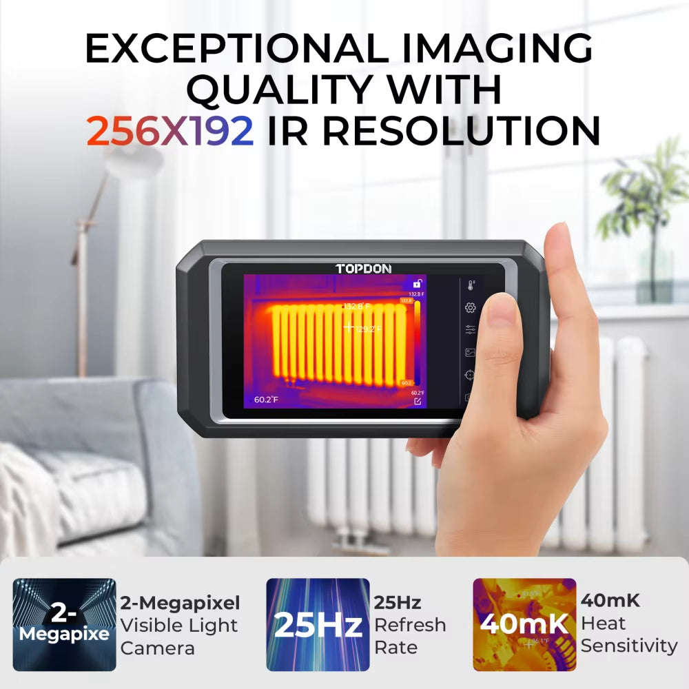 TOPDON TC003 Thermal Imaging 5 Inch Touch Screen WIFI Infrared Camera TOPDON by The Night Shift Automotive Apparel