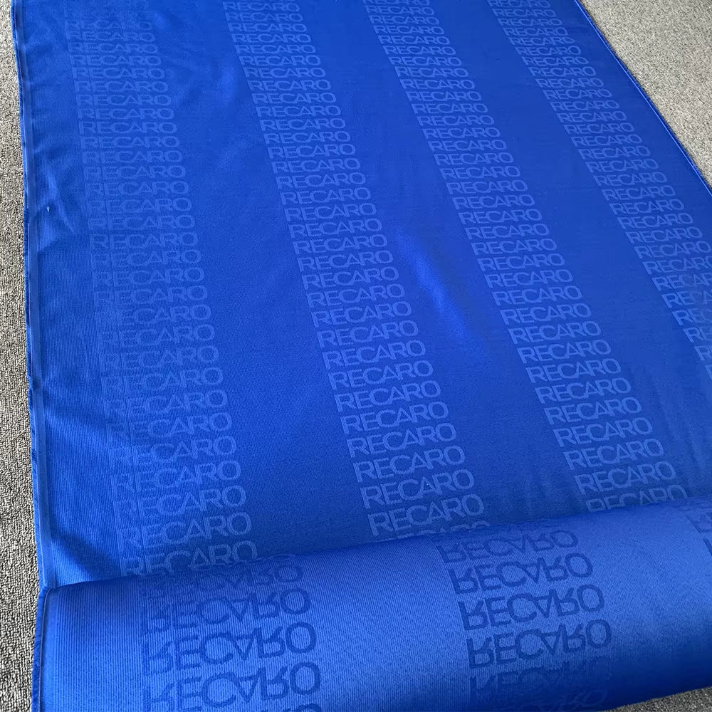 1Pcs JDM Style High Quality Hyper Bride Recaro Seats Fabric Racing Car Seat Cover Headliner Door Panel Cloth 100CM X160Cm Recaro Blue The Night Shift Performance Street Gear by The Night Shift Automotive Apparel