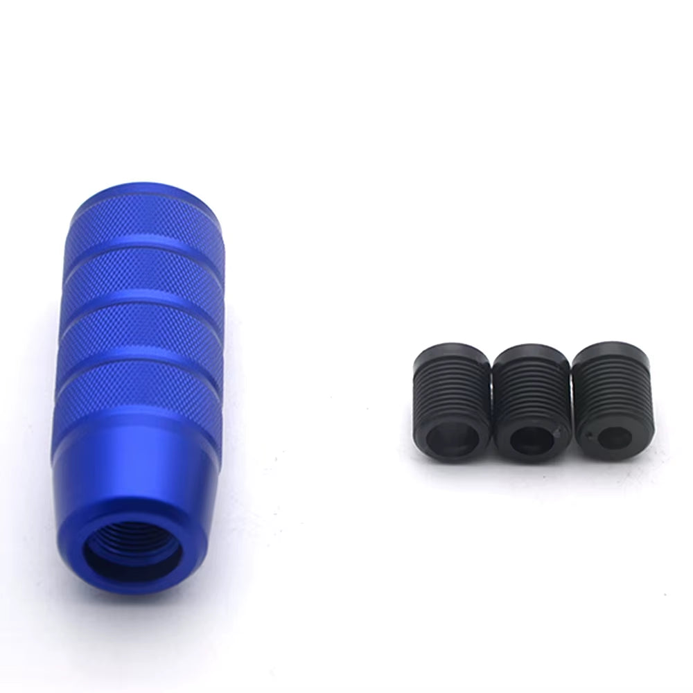 Aluminum Knurled Shift Knob Blue The Night Shift Performance Street Gear by The Night Shift Automotive Apparel