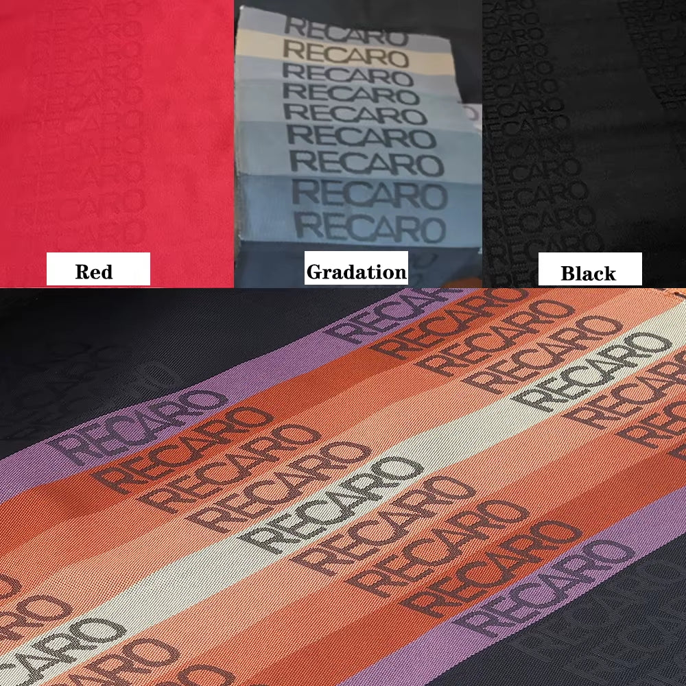 1Pcs JDM Style High Quality Hyper Bride Recaro Seats Fabric Racing Car Seat Cover Headliner Door Panel Cloth 100CM X160Cm The Night Shift Performance Street Gear by The Night Shift Automotive Apparel
