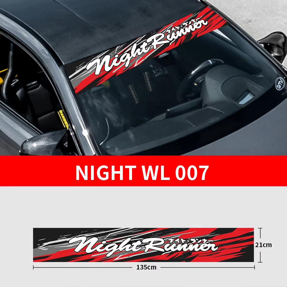 NIGHT RUNNER Windscreen Banner