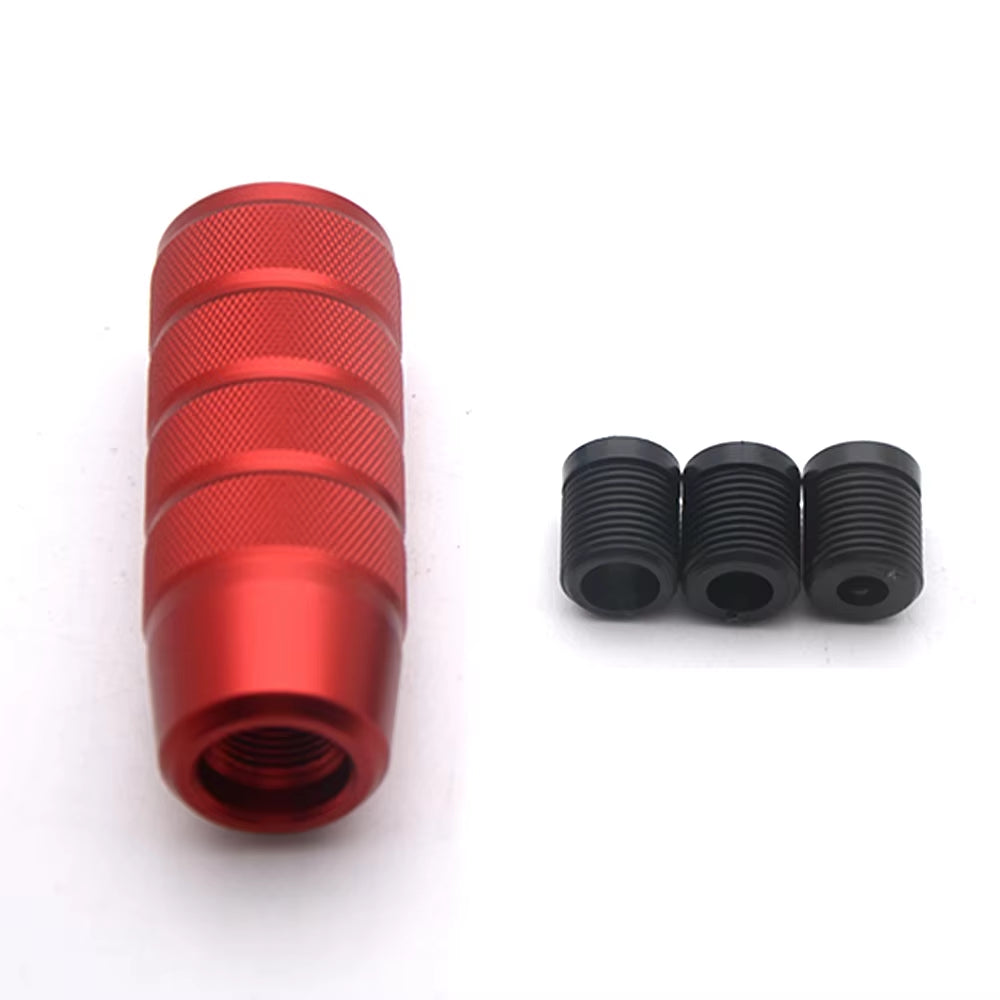 Aluminum Knurled Shift Knob Red The Night Shift Performance Street Gear by The Night Shift Automotive Apparel