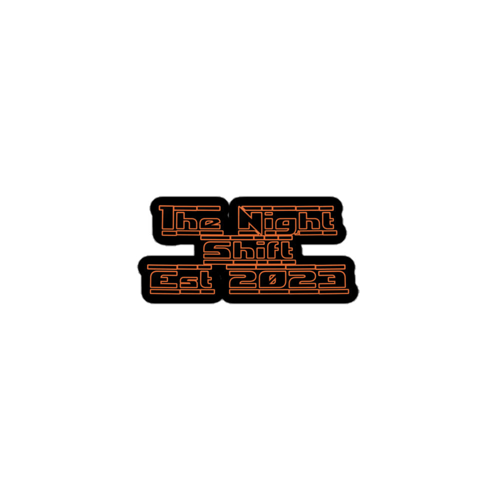 The Night Shift Kiss Cut Sticker 3″×3″ The Night Shift Performance Street Gear by The Night Shift Automotive Apparel