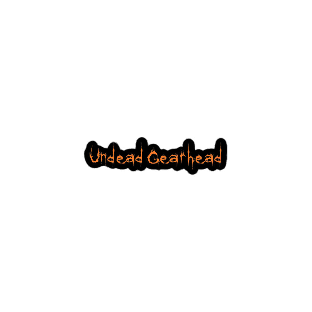 Undead Gearhead Kiss Cut Sticker 3″×3″ The Night Shift Performance Street Gear by The Night Shift Automotive Apparel