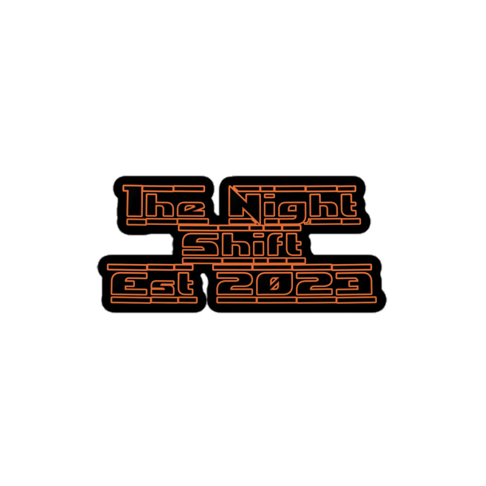 The Night Shift Kiss Cut Sticker 4″×4″ The Night Shift Performance Street Gear by The Night Shift Automotive Apparel