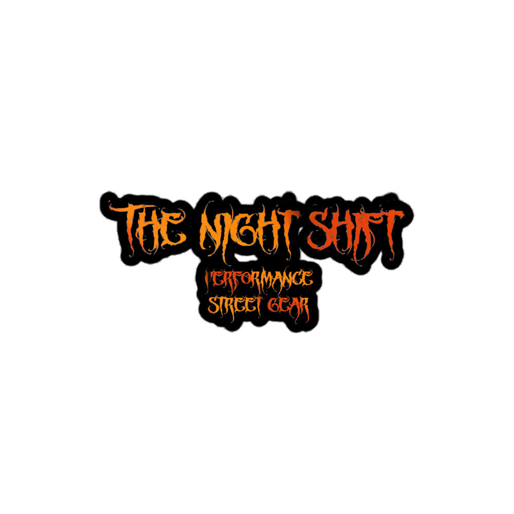 The Night Shift Kiss Cut Sticker 4″×4″ The Night Shift Performance Street Gear by The Night Shift Automotive Apparel