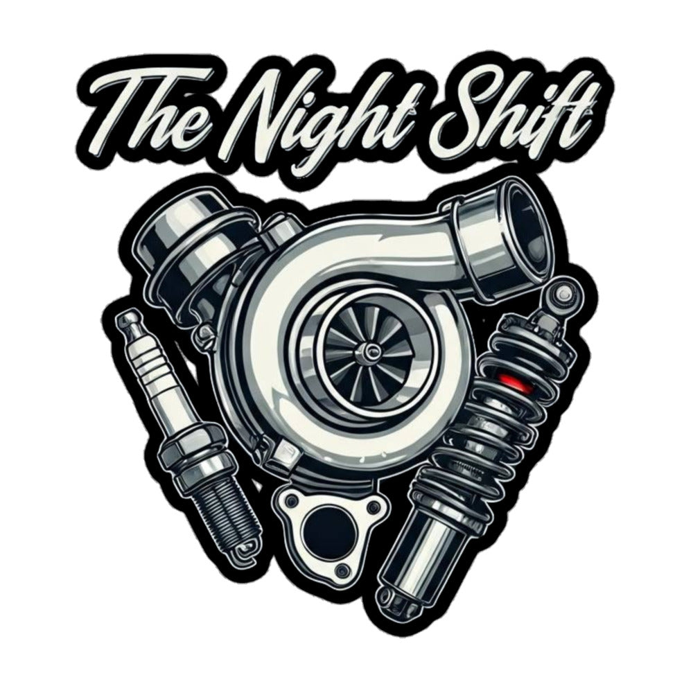 The Night Shift Kiss Cut Sticker 5.5″×5.5″ The Night Shift Performance Street Gear by The Night Shift Automotive Apparel