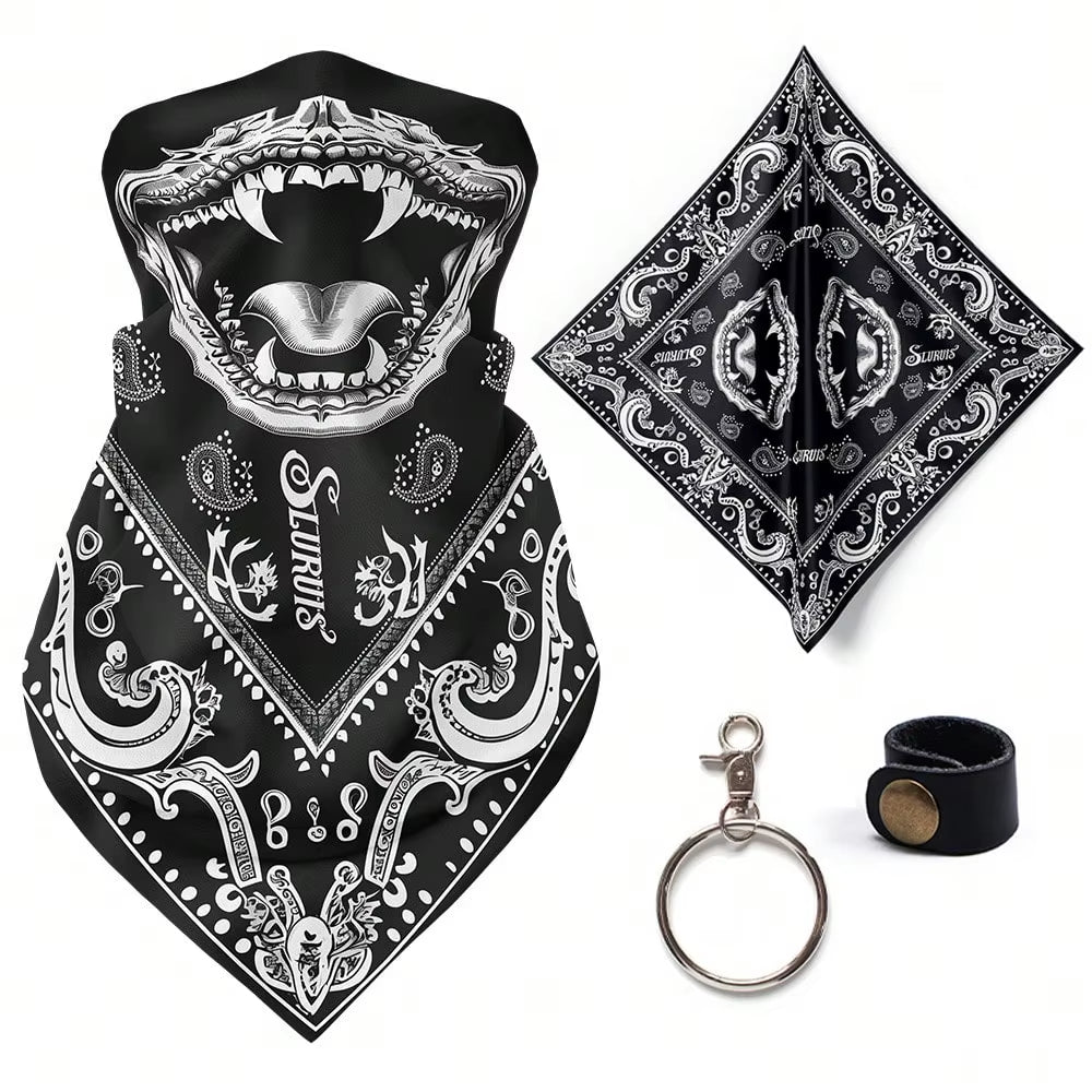 Retro Motorcycle Quick-Dry Breathable Face Cover Bandana Color 7 The Night Shift Performance Street Gear by The Night Shift Automotive Apparel