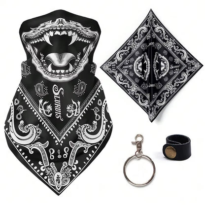 Retro Motorcycle Quick-Dry Breathable Face Cover Bandana Color 7 The Night Shift Performance Street Gear by The Night Shift Automotive Apparel