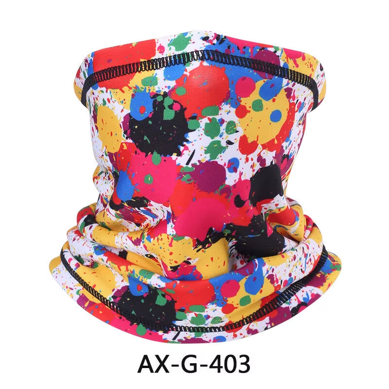 Skull Bandana Fleece Neck Gaiter Half Face Mask