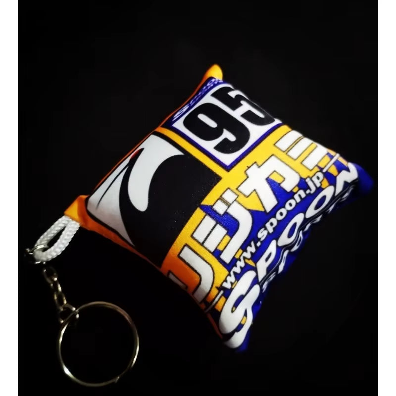 JDM Initial D Pillow Keychain Pendant Printed Fabric Bag The Night Shift Performance Street Gear by The Night Shift Automotive Apparel