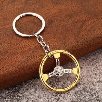Steering Wheel Keychain (Multi-Colors)