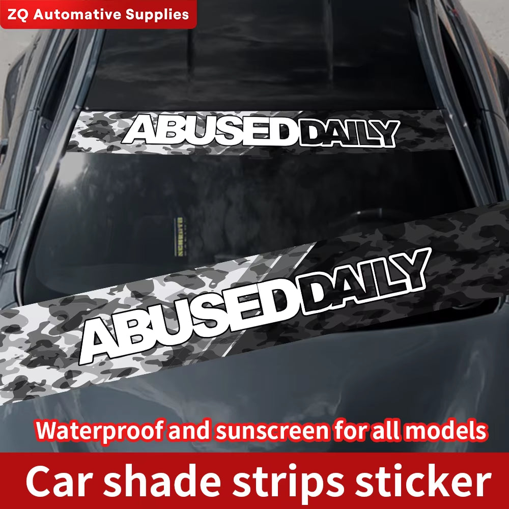 Abuse Daily Windscreen Banner Decal