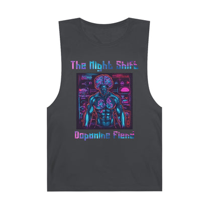 Dopamine Fiend - Premium Unisex Barnard Tank Top Coal Printify by The Night Shift Automotive Apparel