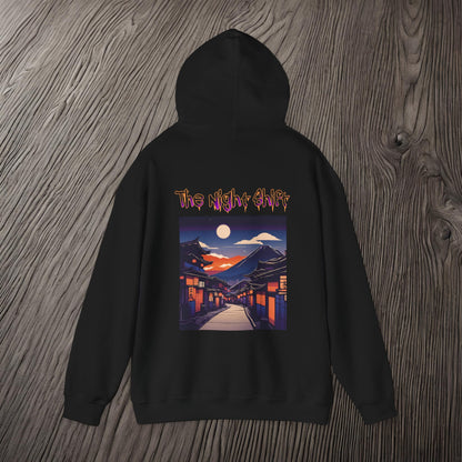 Volcanic Japanese Traditional Village-Ultra Soft, Premium Hoodie Printify by The Night Shift Automotive Apparel