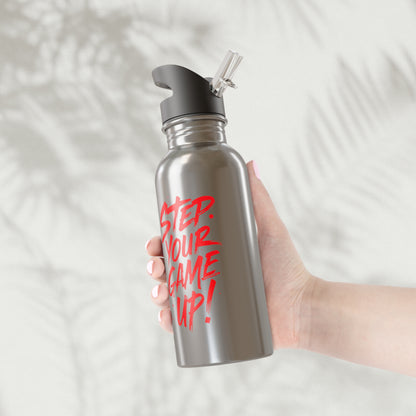 Stainless Steel Water Bottle With Straw, 20oz Printify by The Night Shift Automotive Apparel