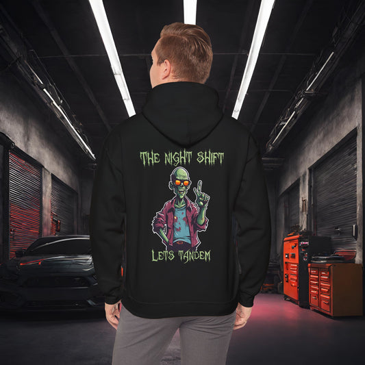 Lets Tandem Zombie-Ultra Soft, Premium Hoodie Black Printify by The Night Shift Automotive Apparel