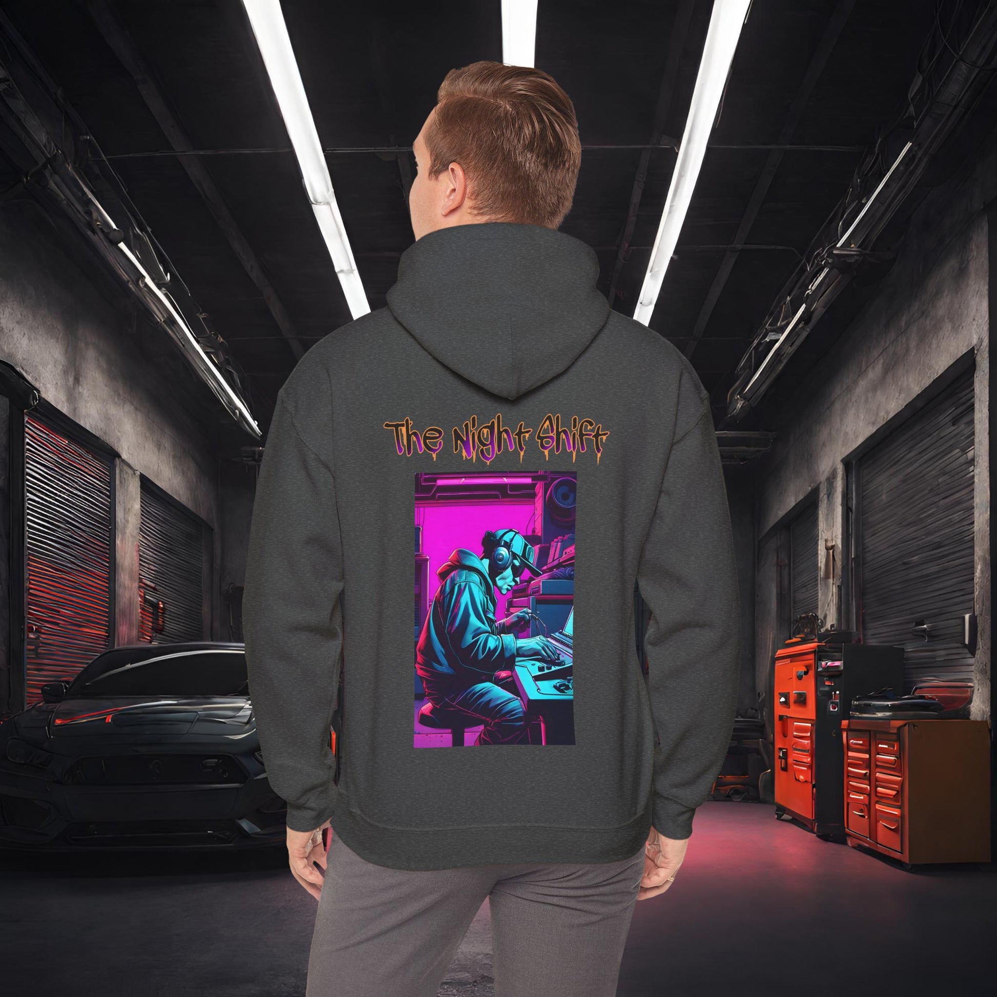 Makin' Beats-Ultra Soft, Premium Hoodie Dark Heather Printify by The Night Shift Automotive Apparel