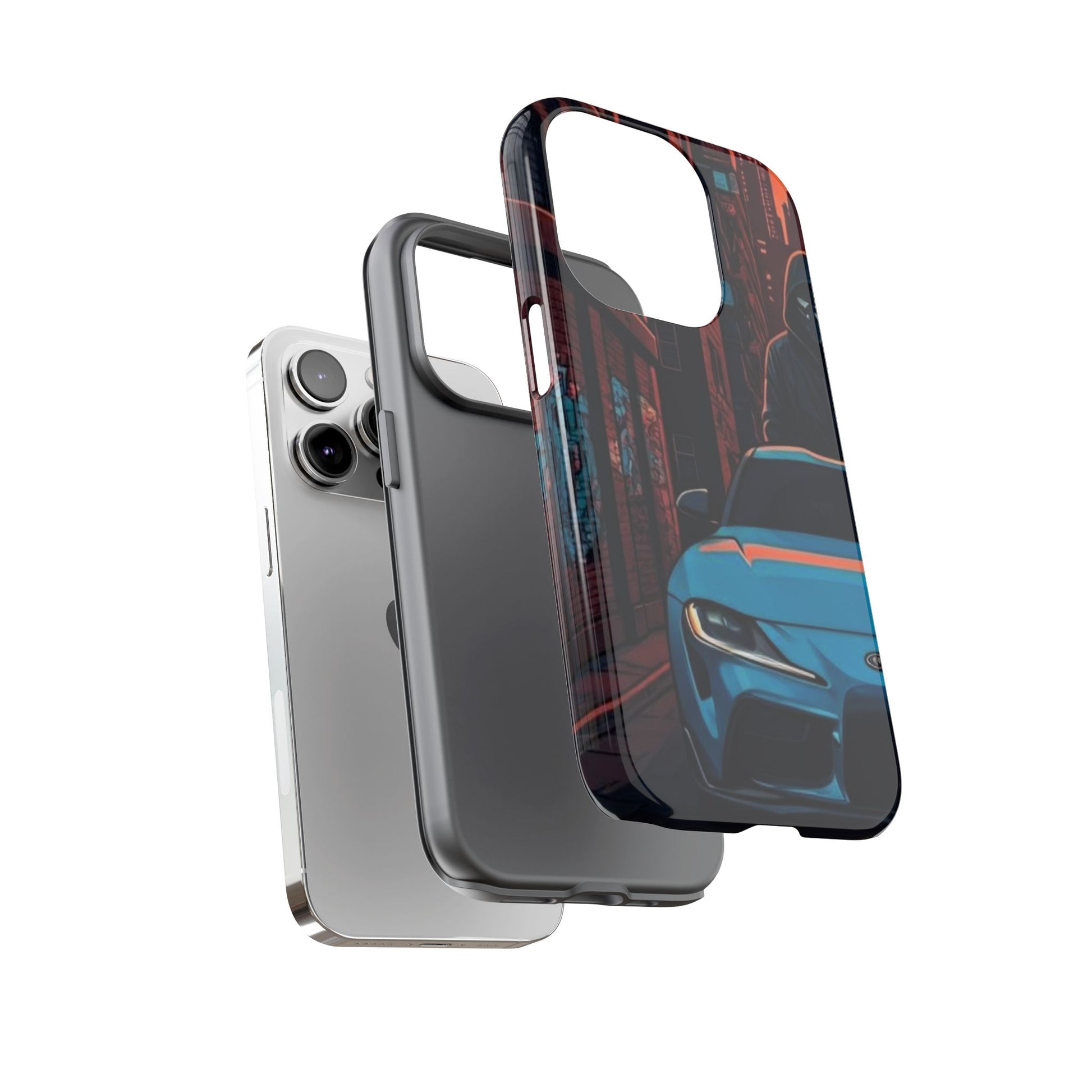 Toyota Supra MK-V Street Life-Dual Layer Ultra Tough Phone Case Printify by The Night Shift Automotive Apparel